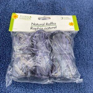 Floral Garden 3 Bundles of Natural Raffia